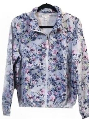 Vera Bradley lightweight packable rain jacket with hood L